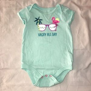 Vacay all day baby girl onesie 3/6 months